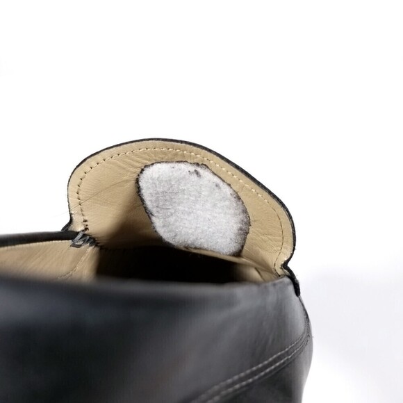 ecco Black Leather Moccasin Slip On Loafers Driving Shoes Old Money Quiet Luxury - Picture 9 of 10